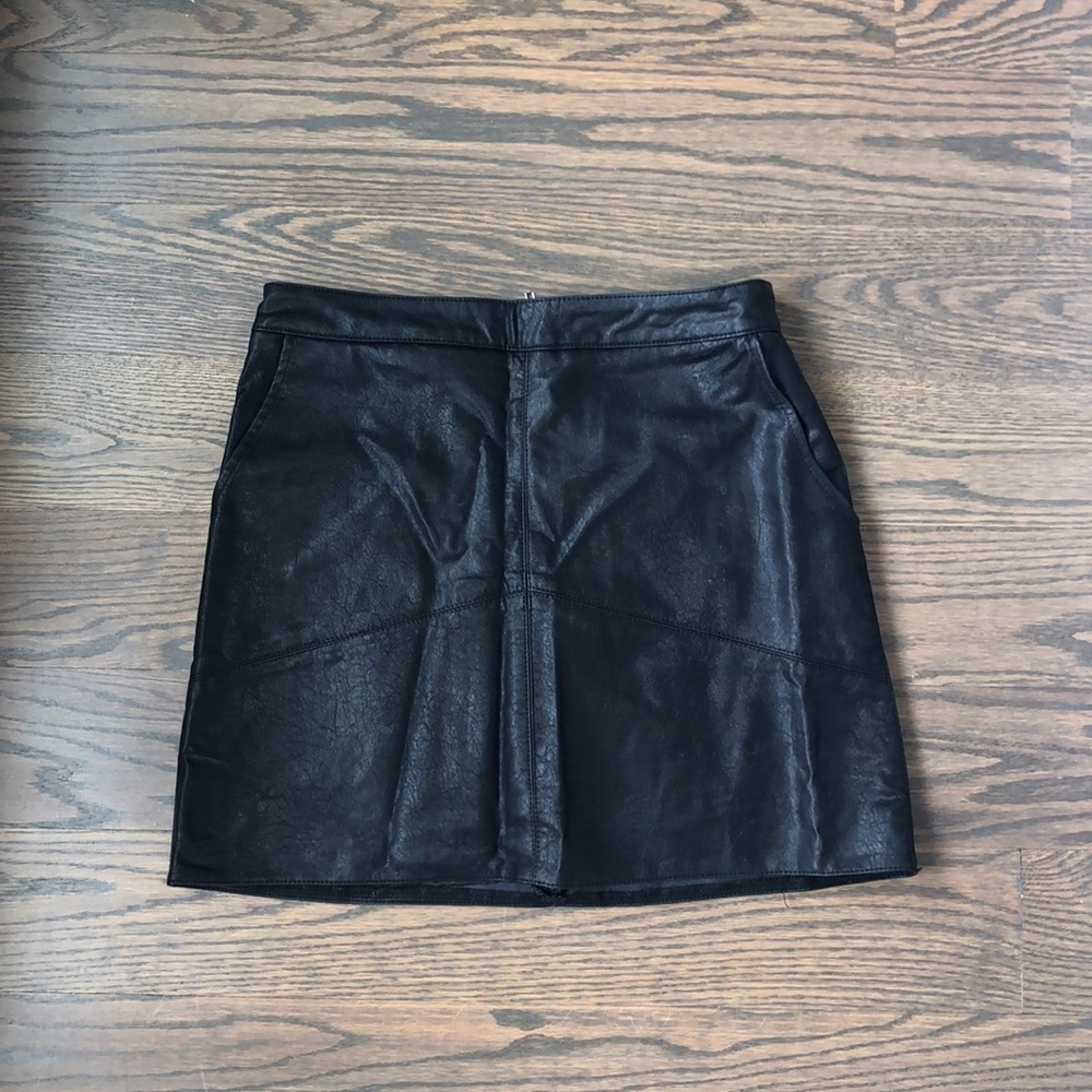 Black Leather Skirt